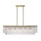 Z-Lite Glacier Linear Chandelier, 5-Light, 11.75 In.W x 42.75 In.L x 11.5 In.H, Modern Gold/Clear 1943-42L-MGLD - alternate 4